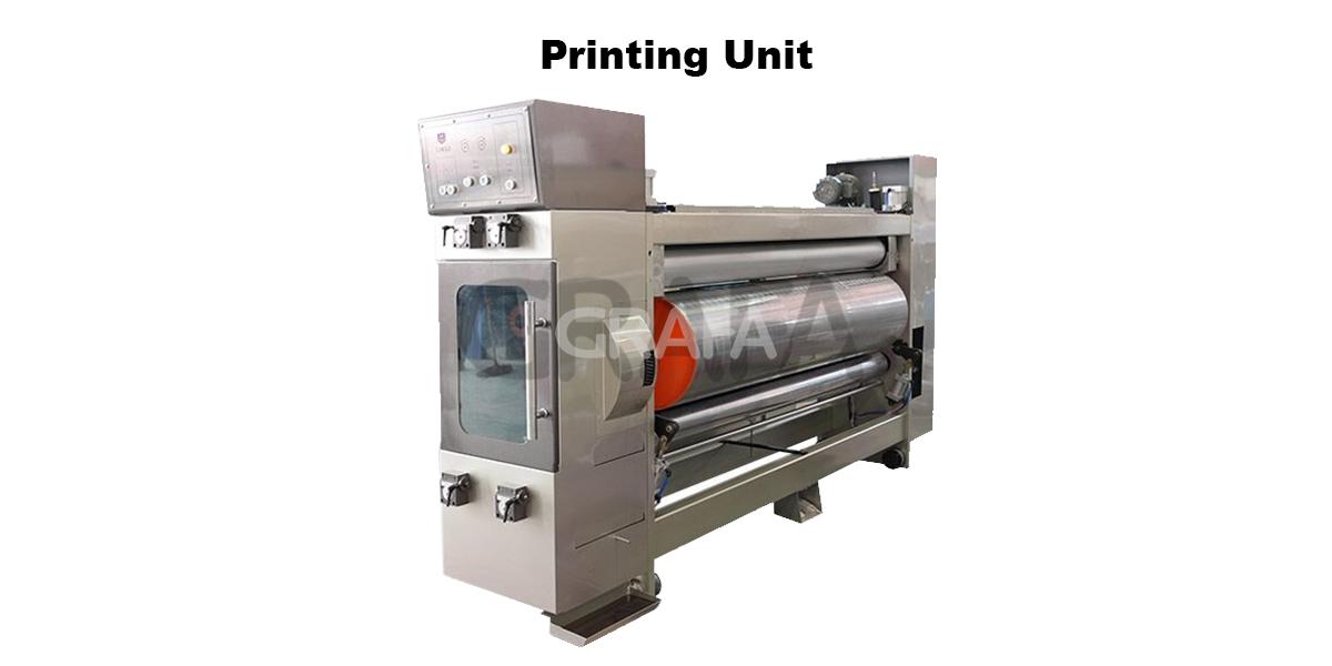 Flexo corrugated printing unit